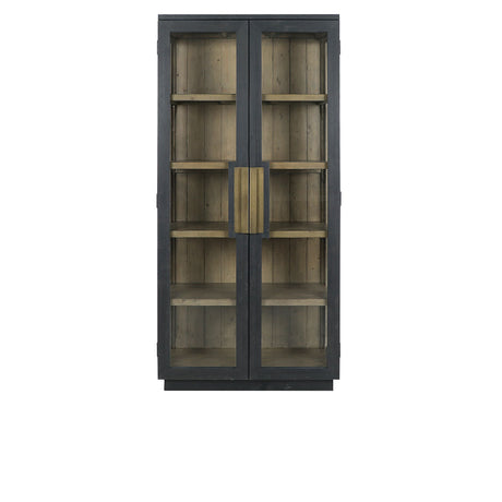 Larson Black Tall Cabinet - Ornate Home