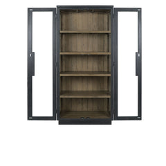 Larson Black Tall Cabinet - Ornate Home