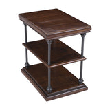Larson Brown Chairside Table - Ornate Home