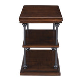 Larson Brown Chairside Table - Ornate Home