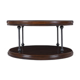 Larson Brown Round Cocktail Table - Ornate Home