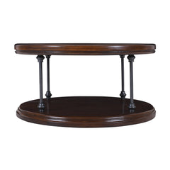 Larson Brown Round Cocktail Table - Ornate Home