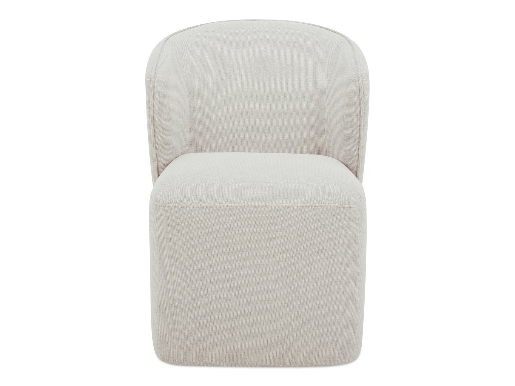 Larson Heather Grey Rolling Dining Chair - Ornate Home