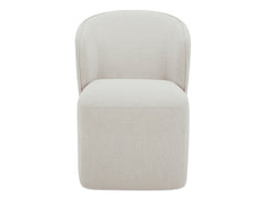 Larson Heather Grey Rolling Dining Chair - Ornate Home