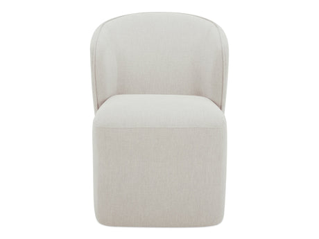 Larson Heather Grey Rolling Dining Chair - Ornate Home