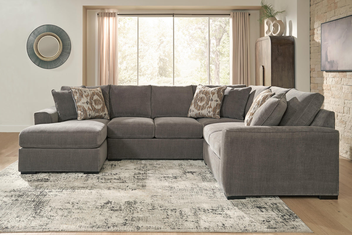 Larson Levee Espresso 3-Piece Sectional w/ LAF Chaise - Ornate Home