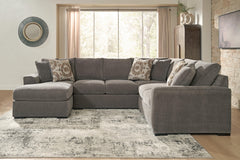 Larson Levee Espresso 3-Piece Sectional w/ LAF Chaise - Ornate Home