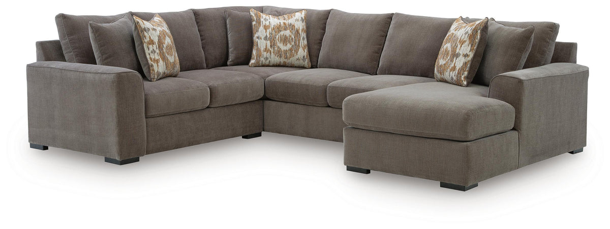 Larson Levee Espresso 3-Piece Sectional w/ RAF Chaise - Ornate Home