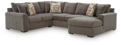Larson Levee Espresso 3-Piece Sectional w/ RAF Chaise - Ornate Home