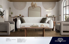 Larson Light Barley Fabric Sofa - Ornate Home