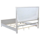 Larue Silver Upholstered Tufted California King Panel Bed - Ornate Home