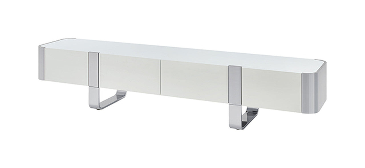 Larvik Silver/White TV Stand - Ornate Home