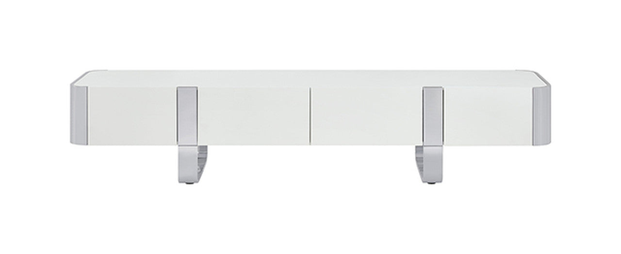 Larvik Silver/White TV Stand - Ornate Home