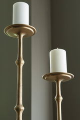 Larwick Brass Candle Holder (Set of 2) (Online Special Price) - Ornate Home