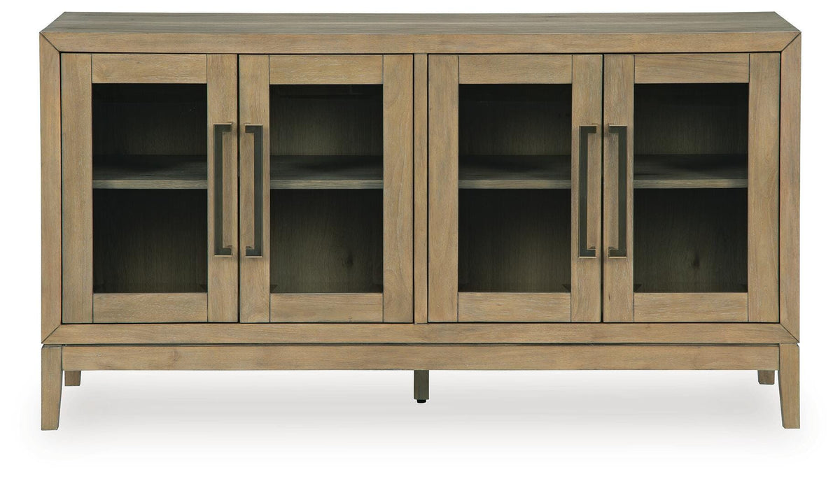Lasinger Light Brown Dining Room Server - Ornate Home