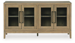 Lasinger Light Brown Dining Room Server - Ornate Home