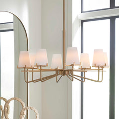 Lassen Brass 8 Light Chandelier - Ornate Home