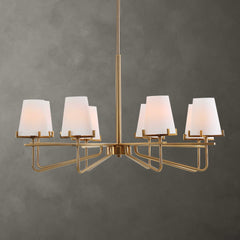 Lassen Brass 8 Light Chandelier - Ornate Home