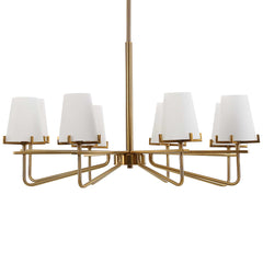 Lassen Brass 8 Light Chandelier - Ornate Home