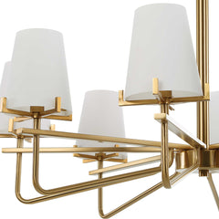 Lassen Brass 8 Light Chandelier - Ornate Home