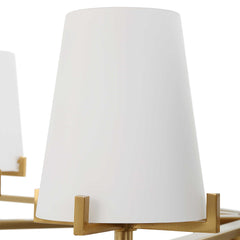 Lassen Brass 8 Light Chandelier - Ornate Home