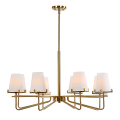 Lassen Brass 8 Light Chandelier - Ornate Home