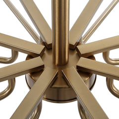 Lassen Brass 8 Light Chandelier - Ornate Home