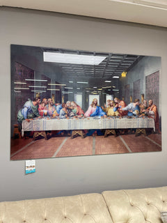 Last Supper Tempered Glass w / Foil Wall Art - Ornate Home