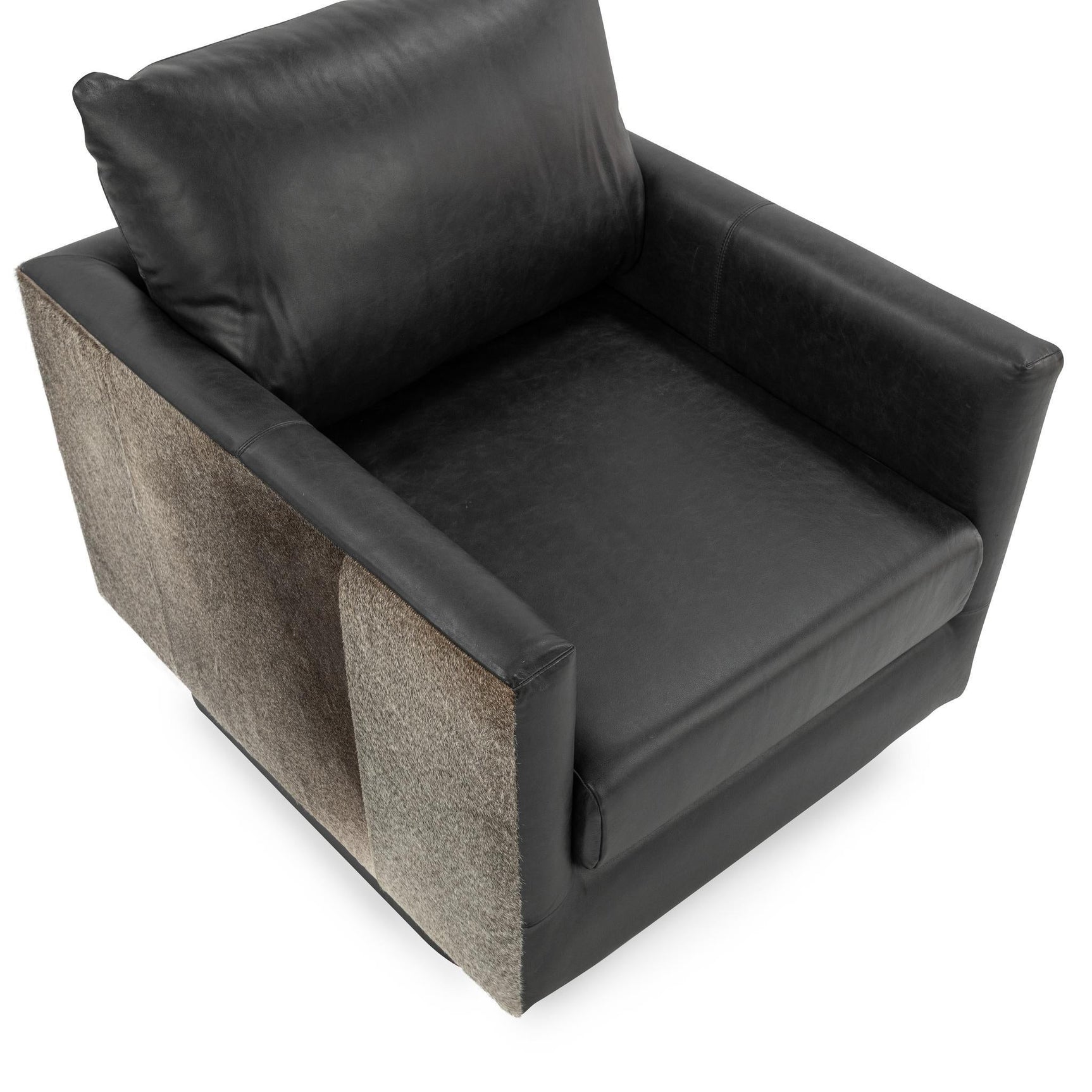 Lathe Onyx Black Accent Chair - Ornate Home