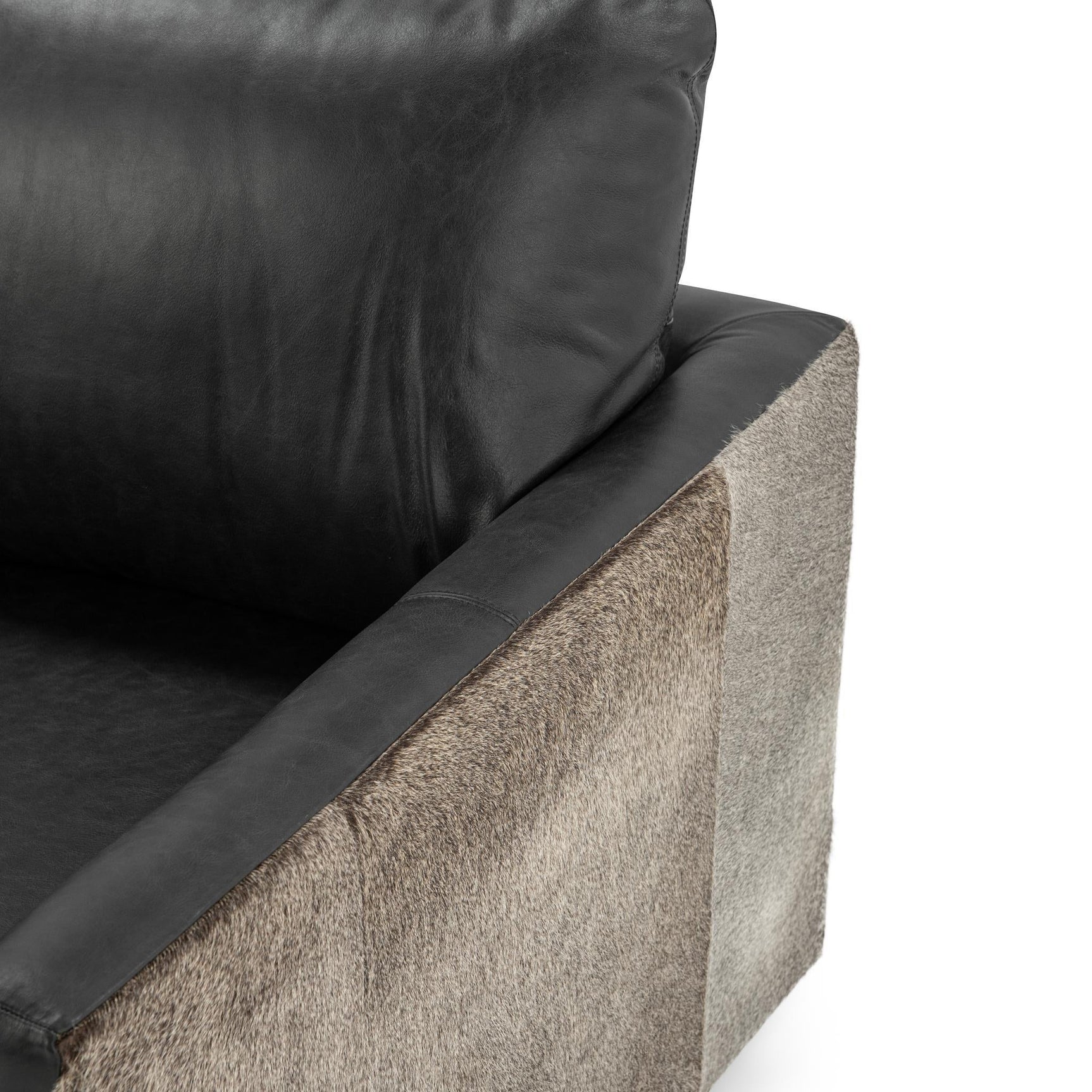 Lathe Onyx Black Accent Chair - Ornate Home