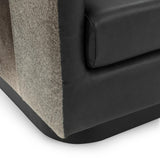 Lathe Onyx Black Accent Chair - Ornate Home
