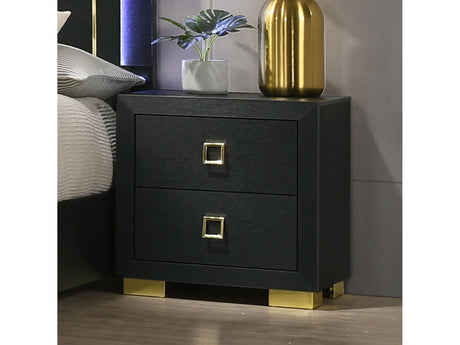 Latimer Black Nightstand - Ornate Home