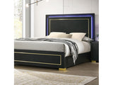 Latimer Black Queen Bed - Ornate Home