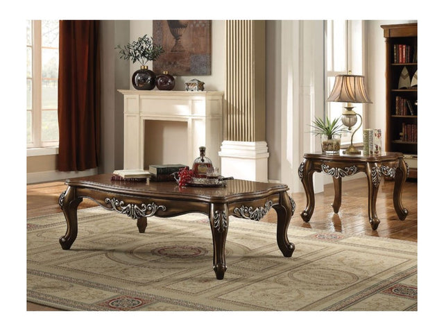 Latisha End Table in Antique Oak - Ornate Home