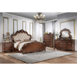 Latisha Oak Eastern King Bed - Ornate Home