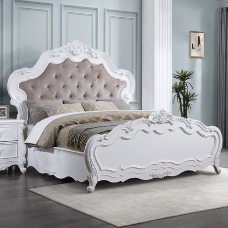 Latisha Oak Eastern King Bed - Ornate Home