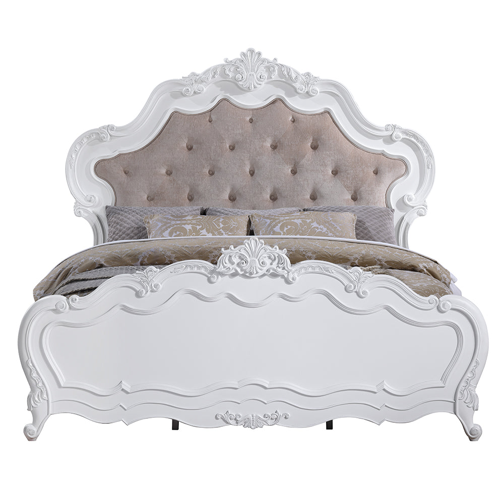 Latisha Oak Eastern King Bed - Ornate Home