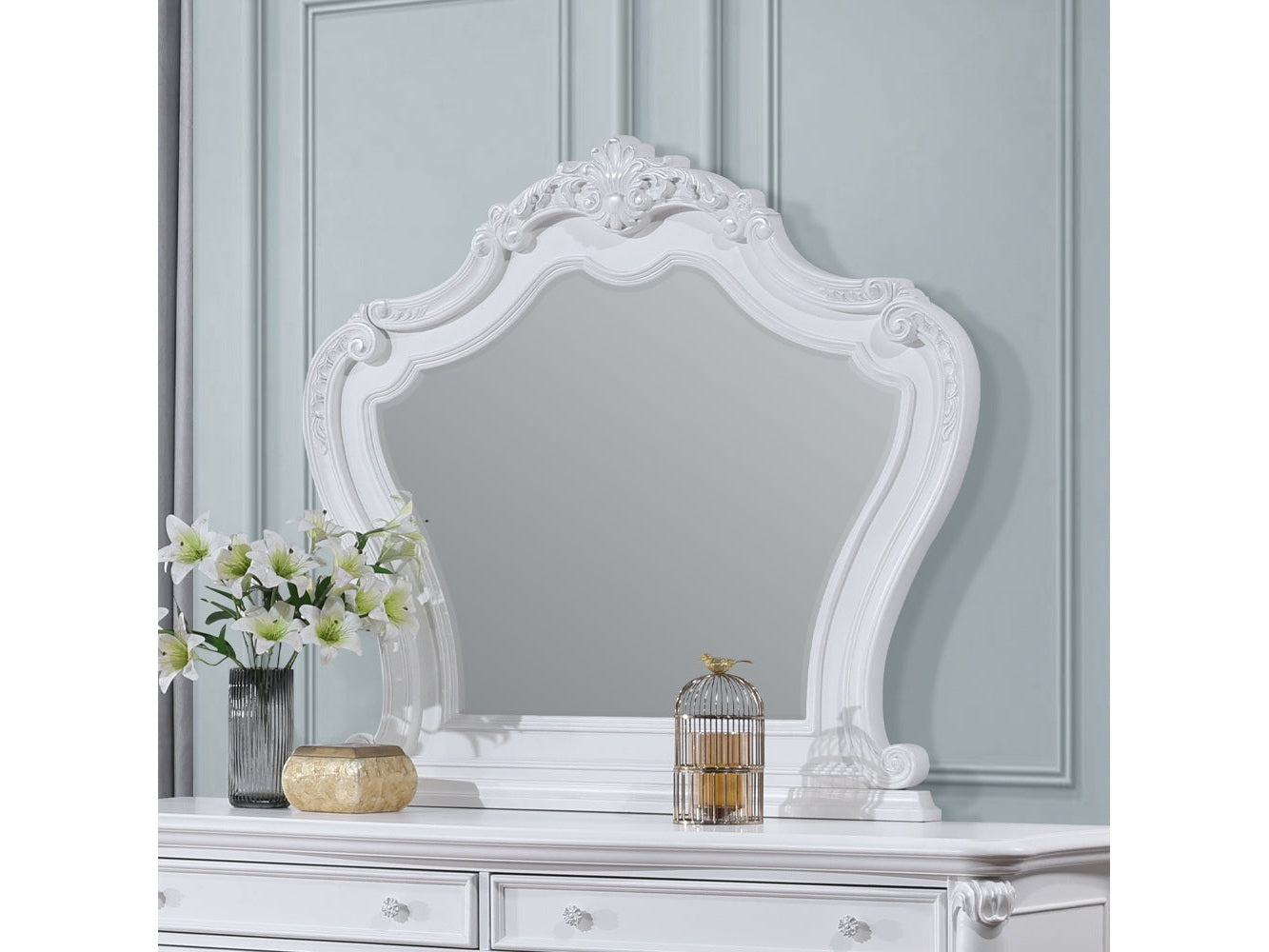 Latisha Oak Mirror - Ornate Home