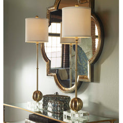 Laton Brass Buffet Lamp - Ornate Home