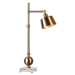 Laton Brushed Brass Task Lamp - Ornate Home