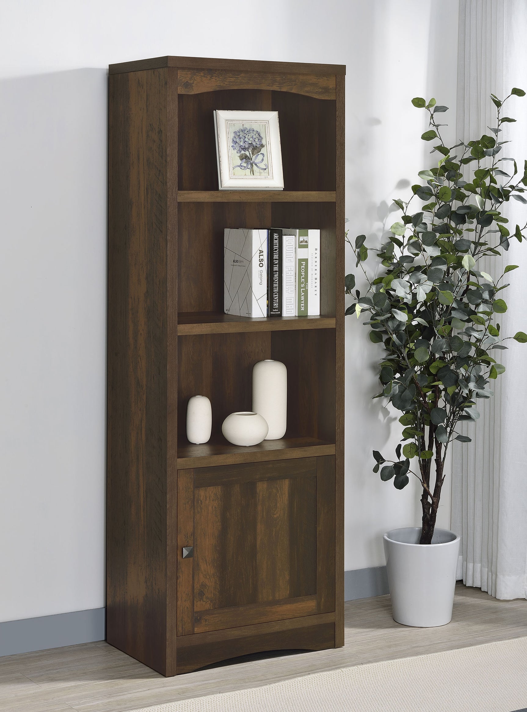 Laughlin Dark Pine Media Tower - Ornate Home