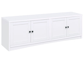 Laughlin White 78" TV Stand - Ornate Home