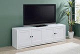 Laughlin White 78" TV Stand - Ornate Home