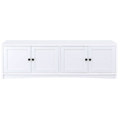 Laughlin White 78" TV Stand - Ornate Home