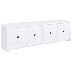 Laughlin White 78" TV Stand - Ornate Home