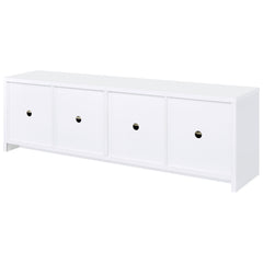 Laughlin White 78" TV Stand - Ornate Home