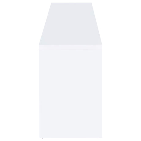 Laughlin White 78" TV Stand - Ornate Home