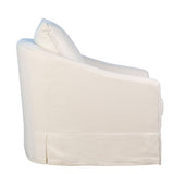 Laura White Swivel Chair - Ornate Home