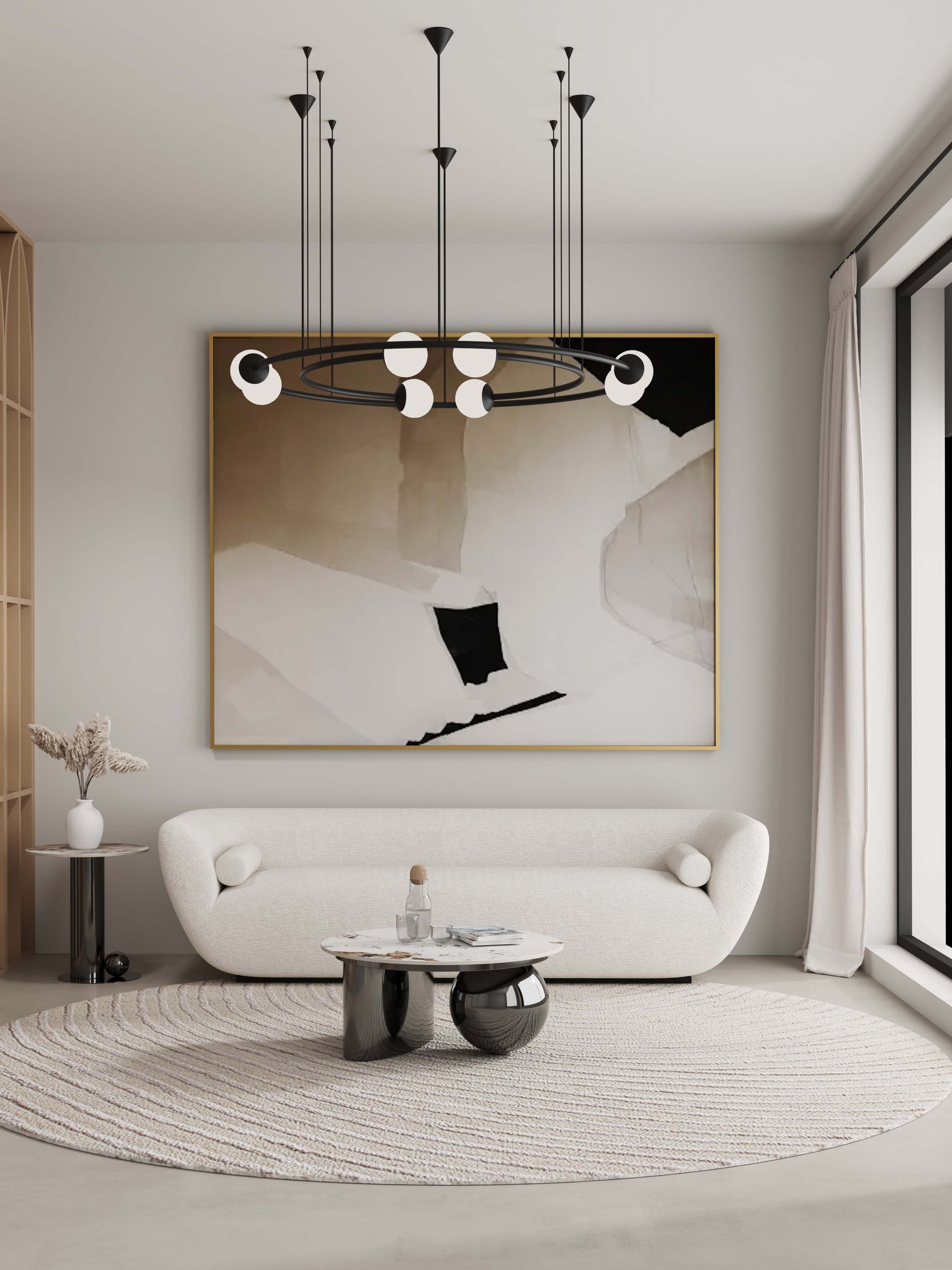 Laurel Coffee Table and End Table in Black (set of 2) - Ornate Home