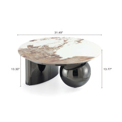 Laurel Coffee Table in Black - Ornate Home